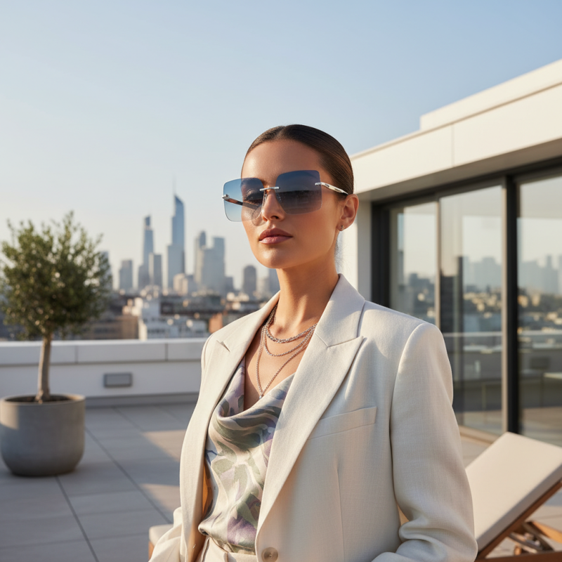 2025 Top Square Rimless Sunglasses: The Ultimate Trend for Stylish Vision
