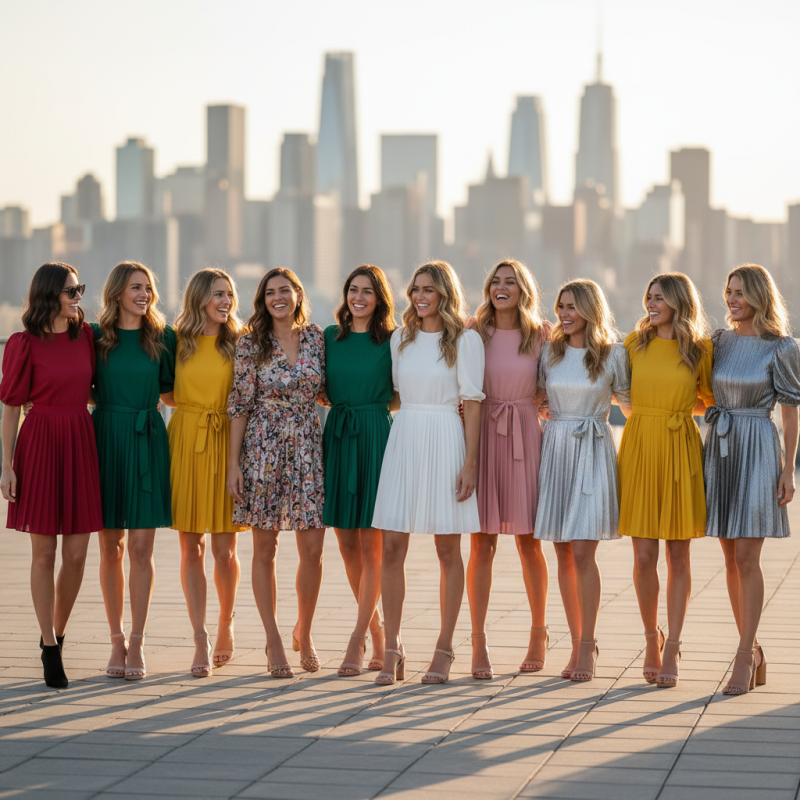 Top 10 Short Pleated Dresses for Effortless Style This Season