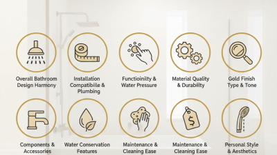 10 Essential Tips for Choosing the Perfect Gold Shower Set for Your Bathroom