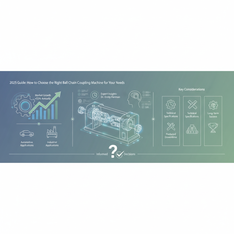 2025 Guide: How to Choose the Right Ball Chain Coupling Machine for Your Needs
