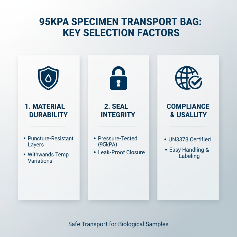 How to Choose the Best 95kpa Specimen Transport Bag for Safe Transport