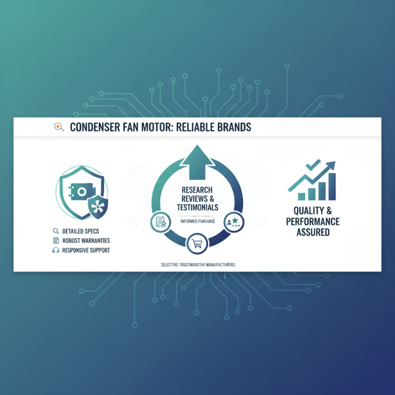Top 10 Tips for Choosing the Right Condenser Fan Motor for Your Needs
