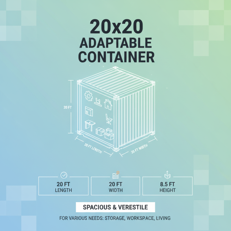 What is a 20 x 20 Container Uses Dimensions and Benefits