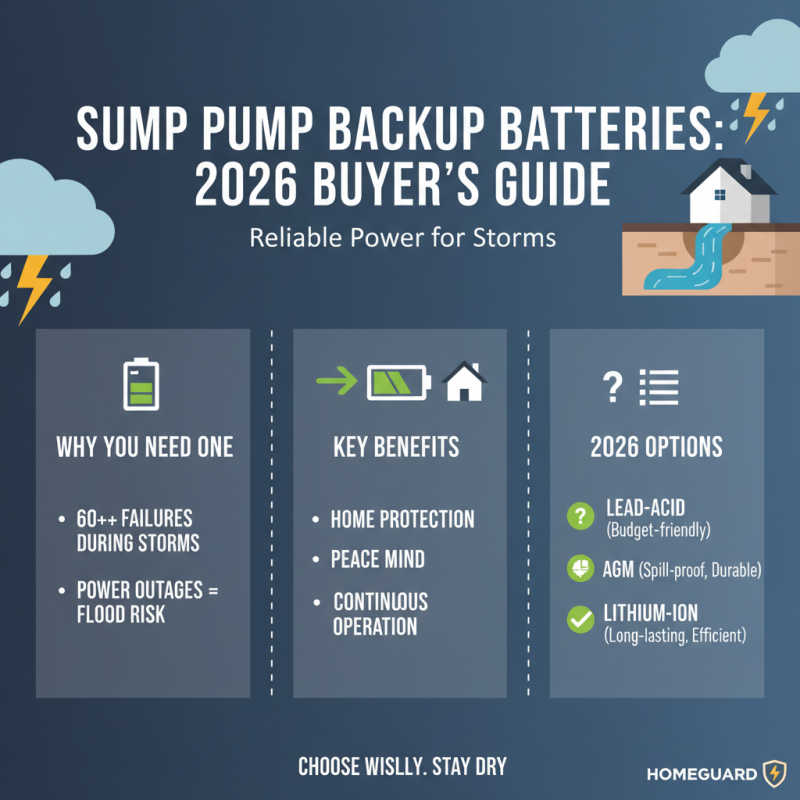 2026 Best Sump Pump Backup Battery Options for Homeowners