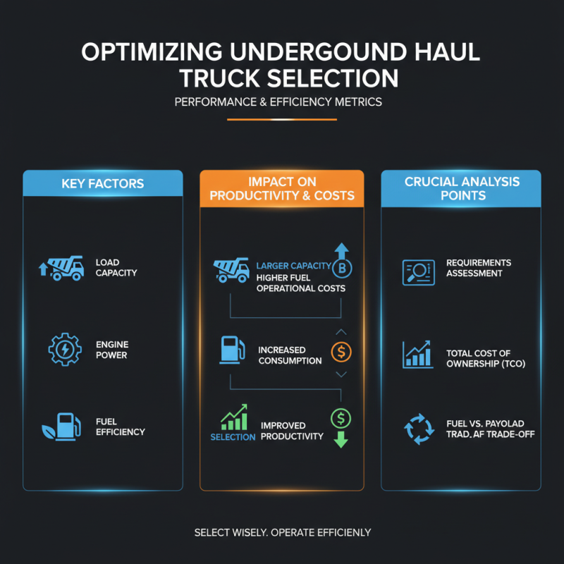 How to Choose the Right Underground Haul Truck for Your Mining Needs