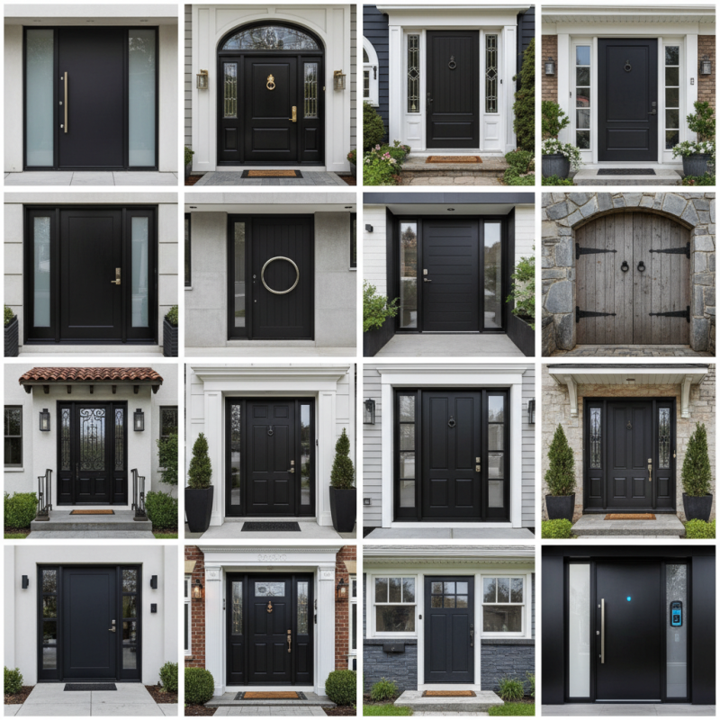 Top 10 Stunning Ideas for a Black Front Door Design