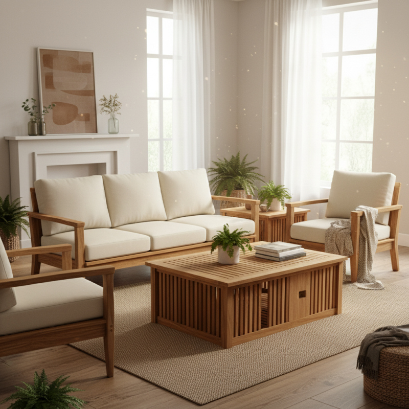 How to Choose the Perfect Teak Sofa Set for Your Home Decor