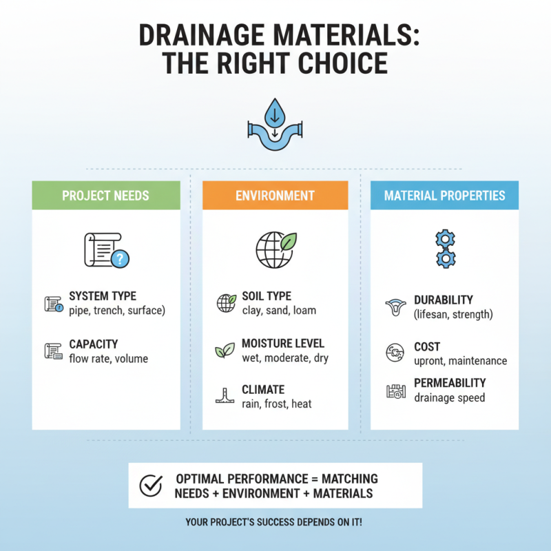 How to Choose the Best Drainage Materials for Your Project