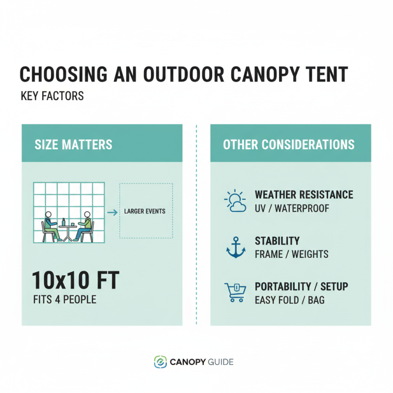 How to Choose the Best Outdoor Canopy Tent for Your Needs