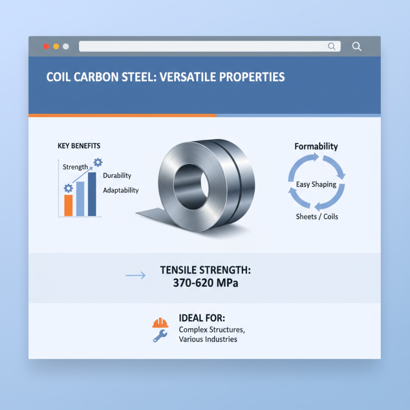 2026's Best Coil Carbon Steel: Features, Applications, and Benefits