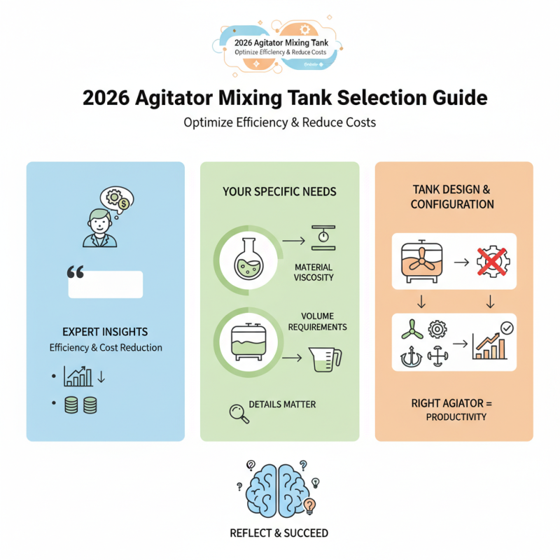 2026 How to Choose the Right Agitator Mixing Tank for Your Needs