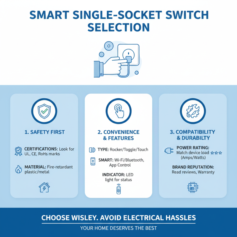 How to Choose the Right Single Socket Switch for Your Home