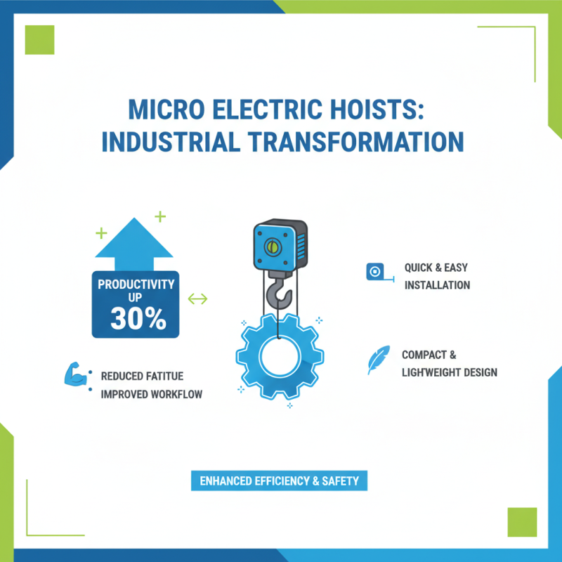 2026 Top Micro Electric Hoist Features and Benefits Explained?