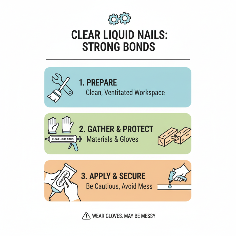 How to Use Clear Liquid Nails for Strong Adhesive Bonds?