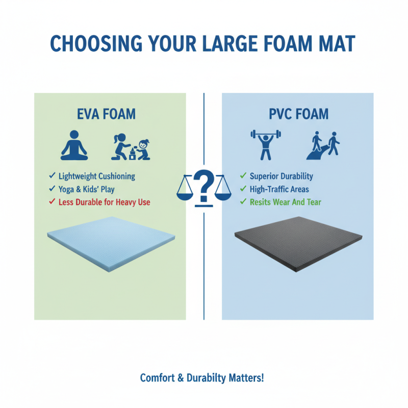 How to Choose the Right Large Foam Mat for Your Needs?
