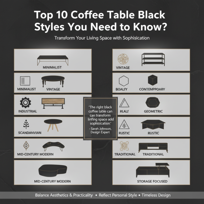 Top 10 Coffee Table Black Styles You Need to Know?