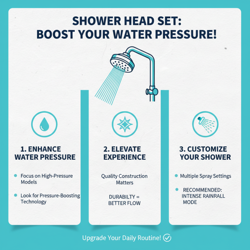 Best Shower Head Set for Ultimate Water Pressure and Experience?