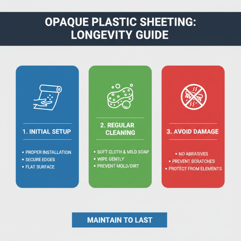 Ultimate Tips for Using Opaque Plastic Sheeting Effectively?