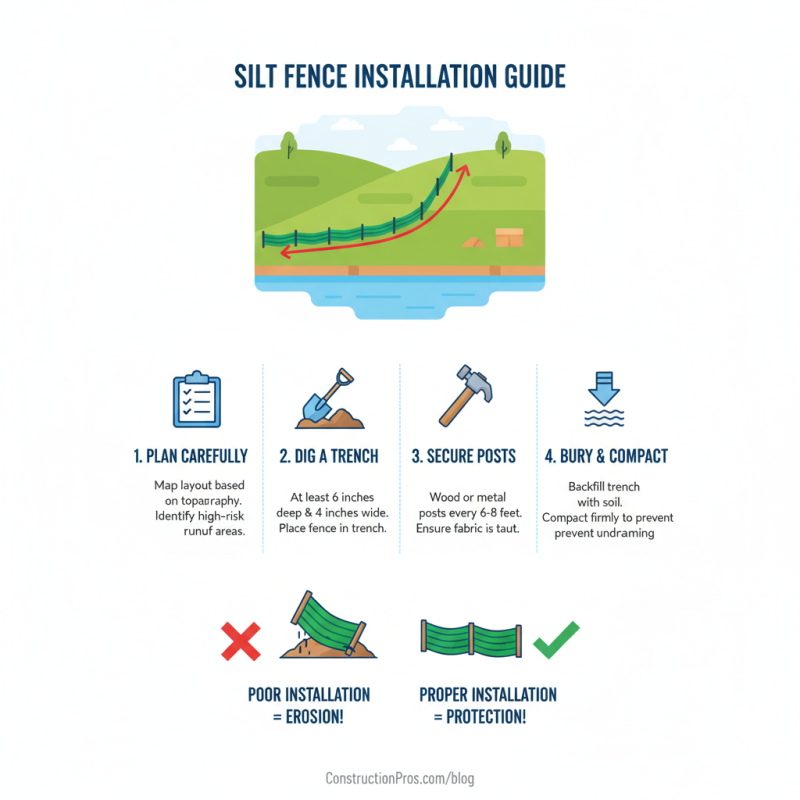 Top 10 Tips for Silt Fence Installation Best Practices?