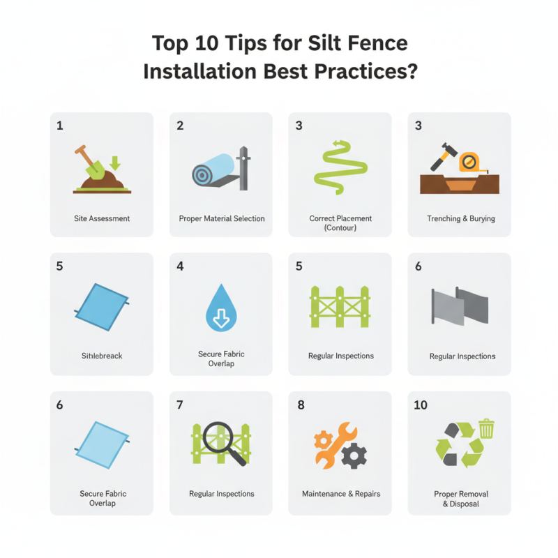 Top 10 Tips for Silt Fence Installation Best Practices?
