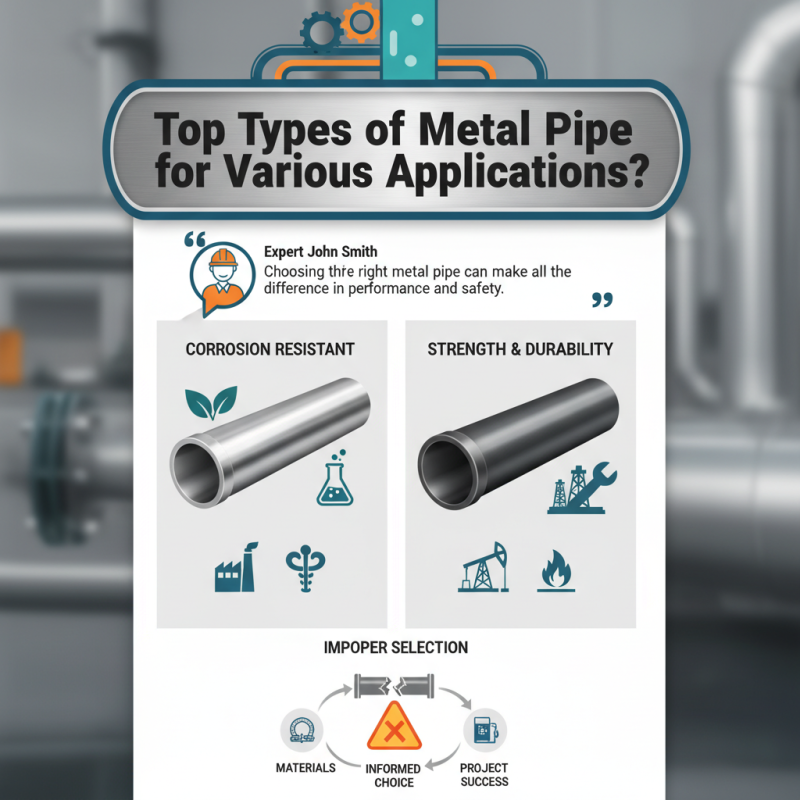 Top Types of Metal Pipe for Various Applications?