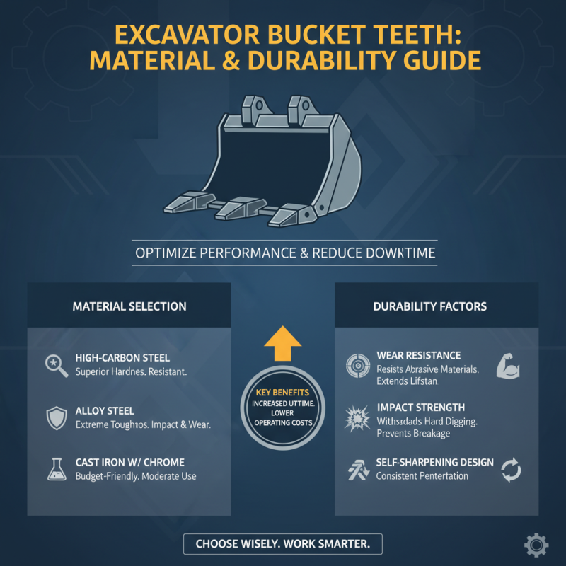 How to Choose the Right Bucket Teeth for Your Excavator?