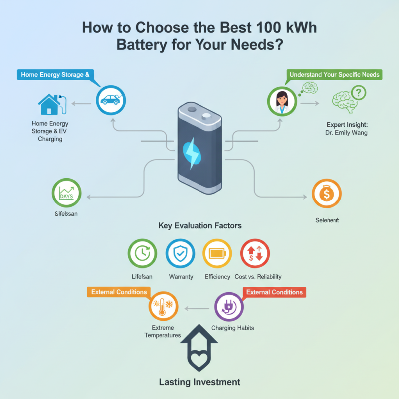 How to Choose the Best 100 Kwh Battery for Your Needs?