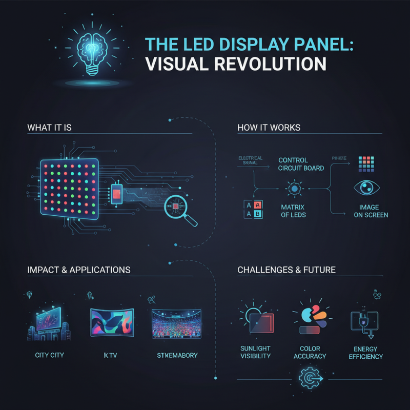 What is a LED display panel and how does it work?