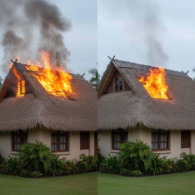 How to Choose Fireproof Synthetic Thatch for Your Home?