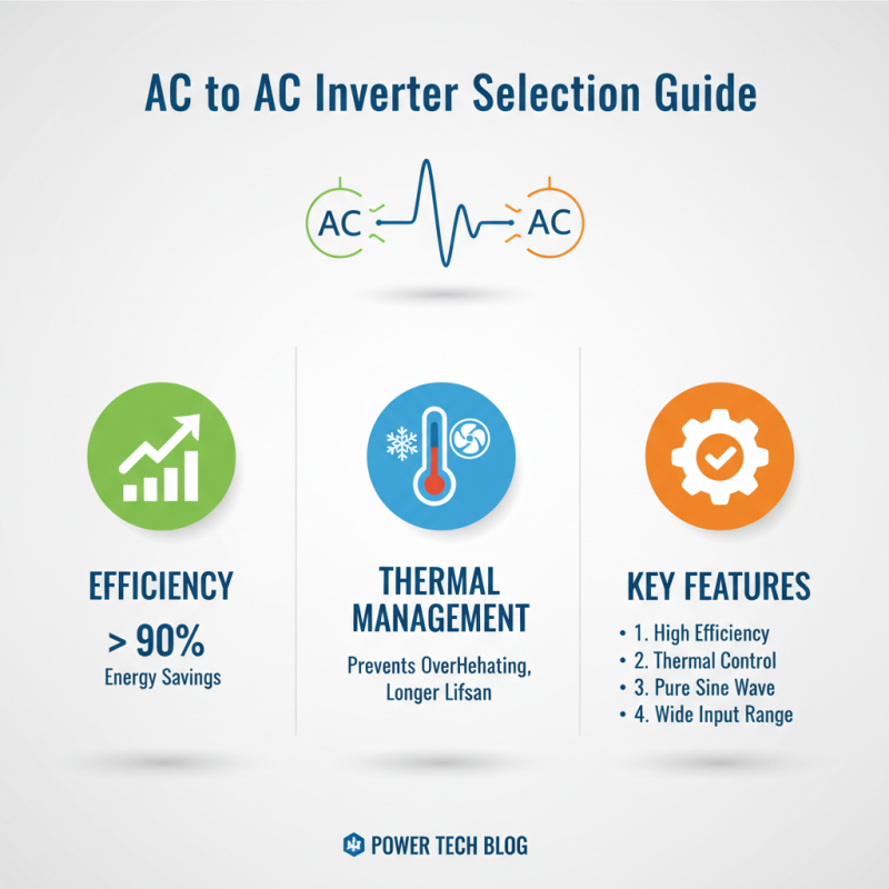 Top Tips for Choosing the Right AC to AC Inverter?