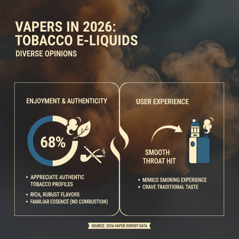 2026 Best Tobacco E-Liquid Options for Vapers to Try?
