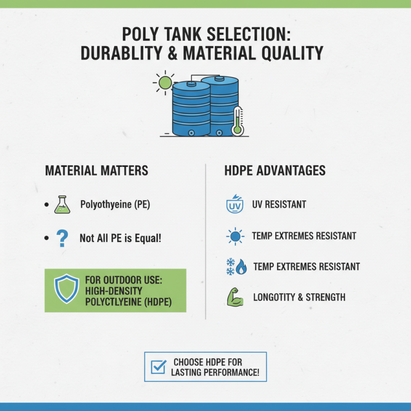 How to Choose the Right Poly Tanks for Your Needs?