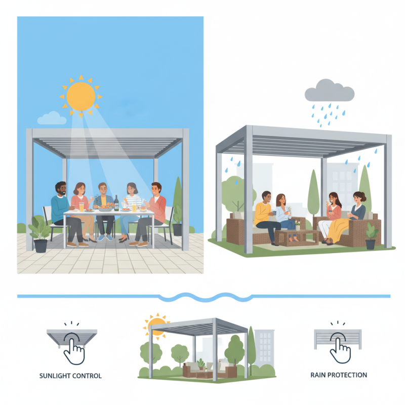 What is a Mirador Adjustable Louvered Aluminum Pergola?