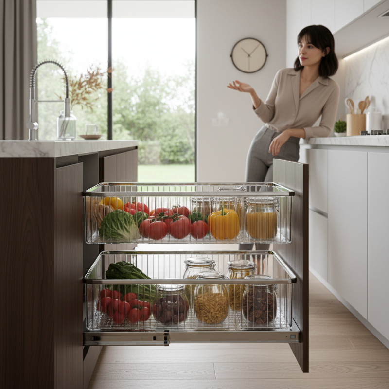How to Choose the Best High Quality Kitchen Crystal Glass Pull Out Basket?