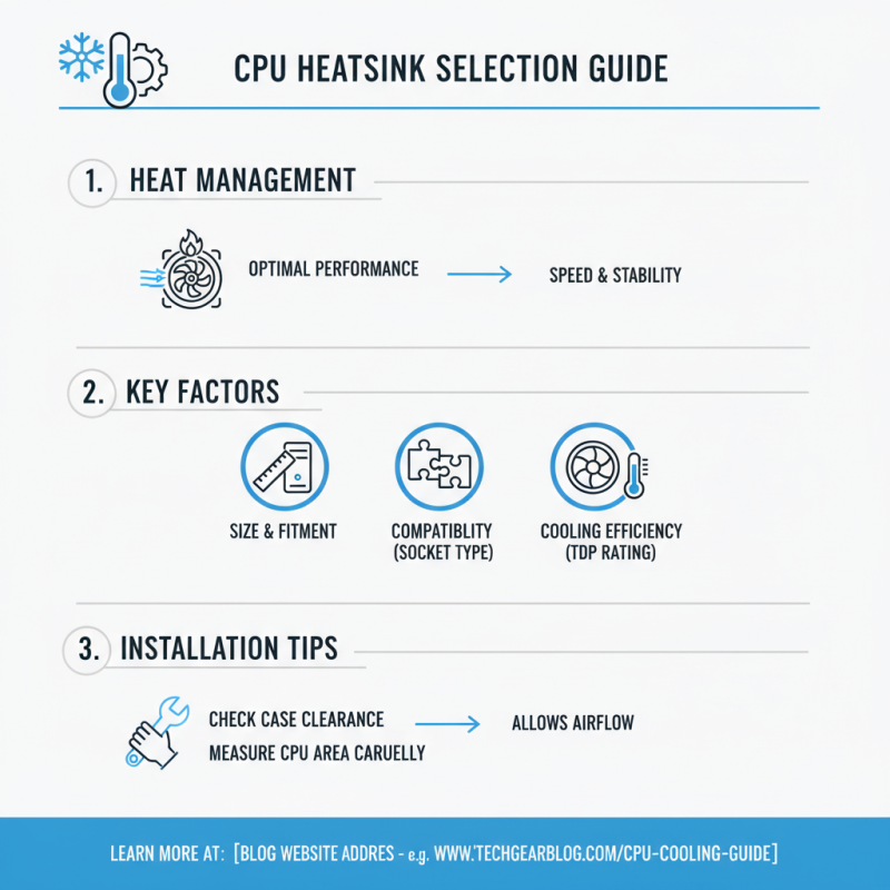 How to Choose the Right CPU Heatsink for Your Computer?