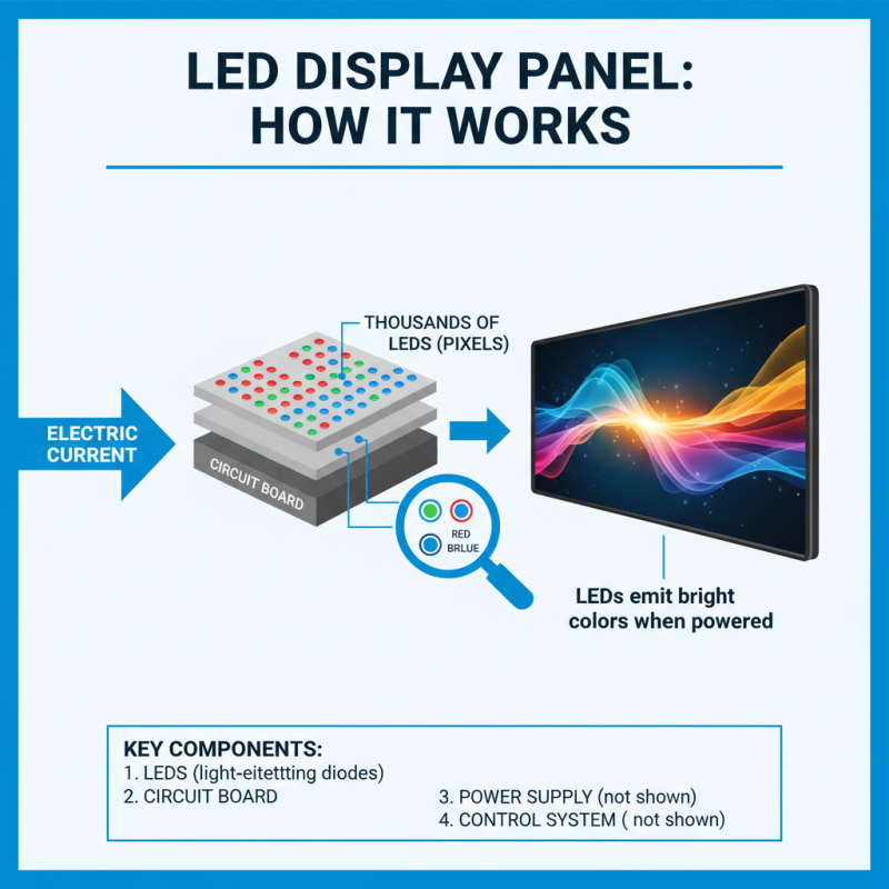 What is a LED display panel and how does it work?