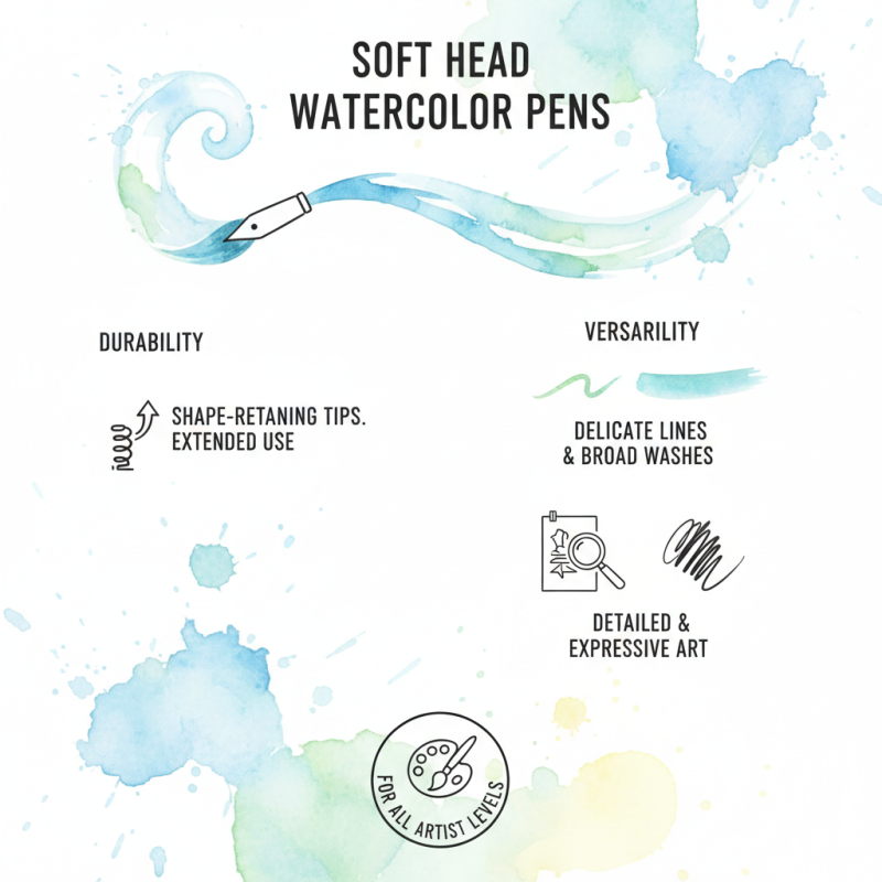 What are the Benefits of Using Soft Head Watercolor Pens?