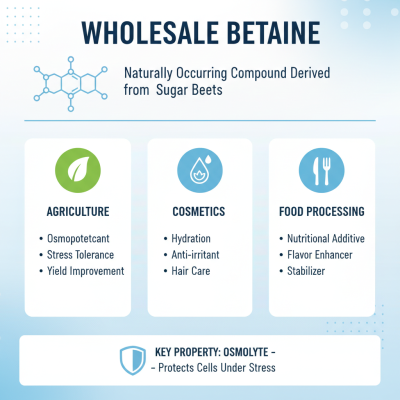 What is Wholesale Betaine and Its Benefits for Industry?