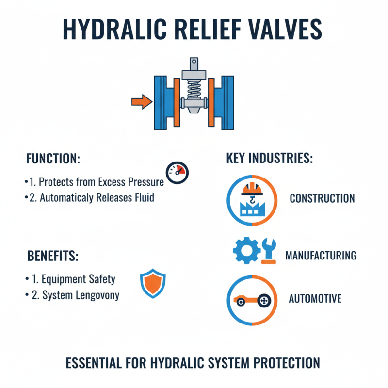 What is a hydraulic relief valve and how does it work?