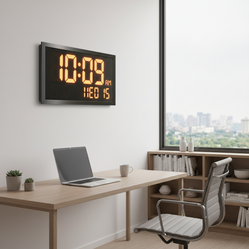 Best Large Display Digital Clock for Home and Office Use?