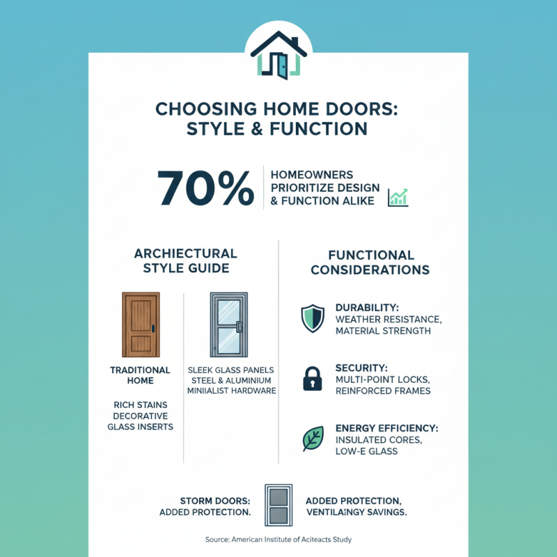 How to Choose the Right Doors and Storm Doors for Your Home?