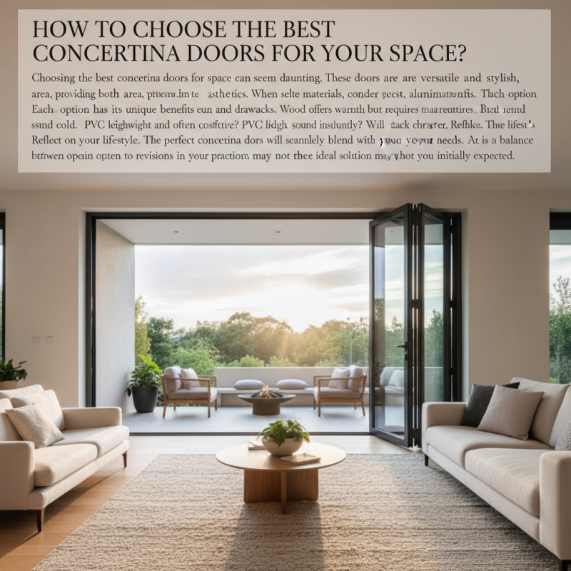 How to Choose the Best Concertina Doors for Your Space?
