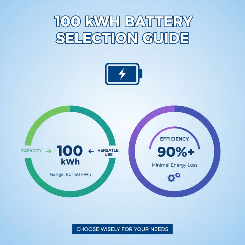 How to Choose the Best 100 Kwh Battery for Your Needs?