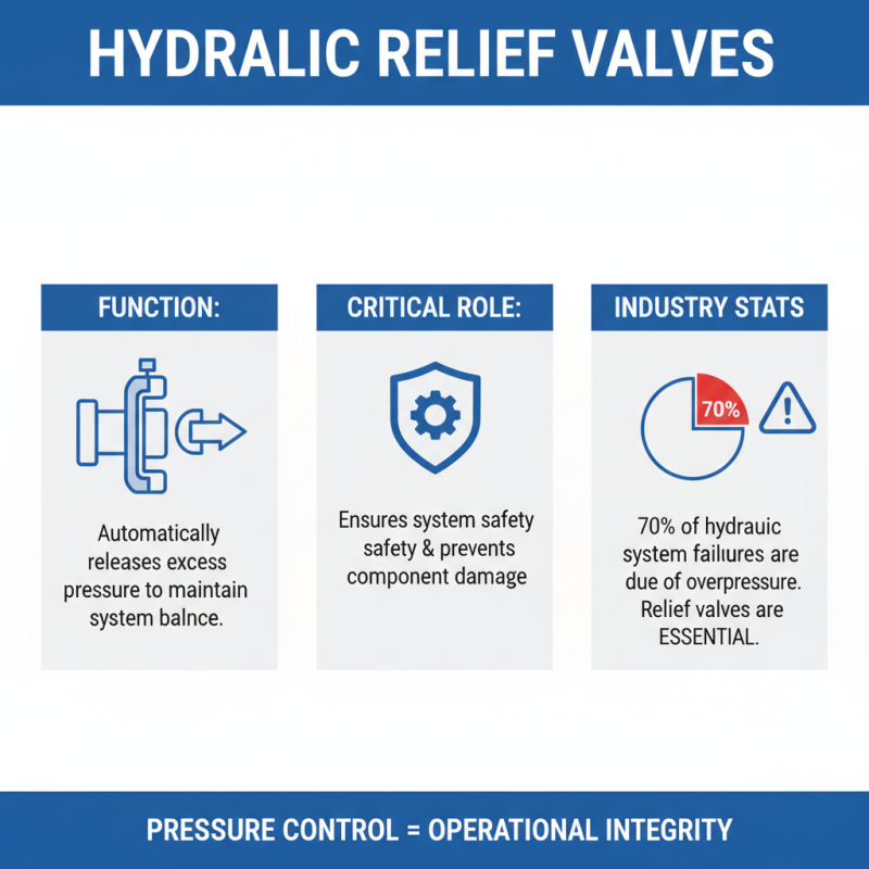 What is a hydraulic relief valve and how does it work?