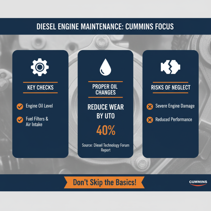 2026 How to Maintain a Cummins Diesel Engine for Optimal Performance?