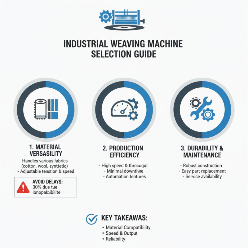 How to Choose the Right Industrial Weaving Machine for Your Needs?