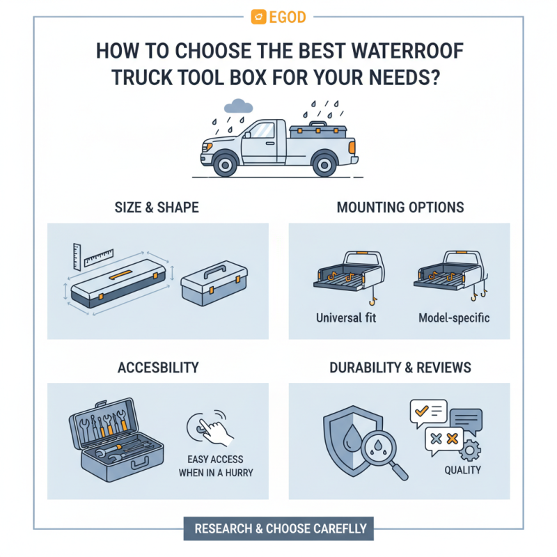 How to Choose the Best Waterproof Truck Tool Box for Your Needs?