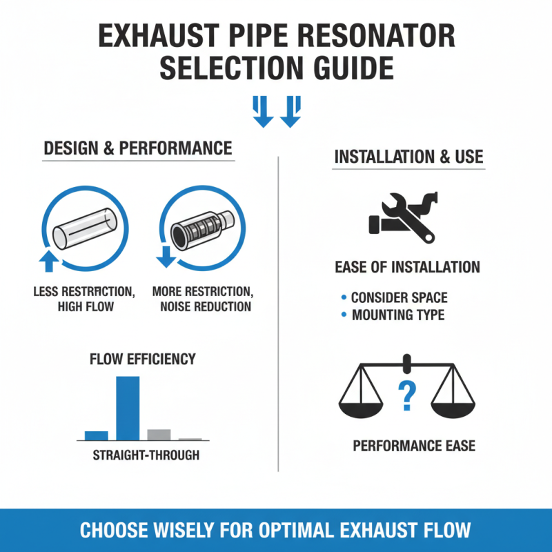 10 Essential Tips for Choosing the Right Exhaust Pipe Resonator