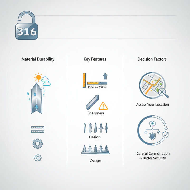 How to Choose the Best 316 Wall Spikes for Security?