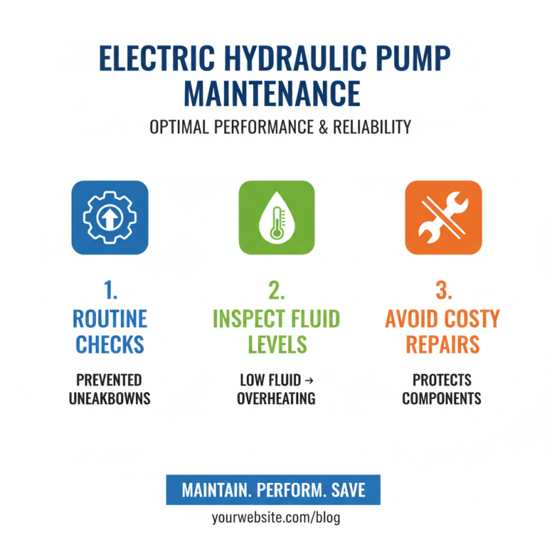 Electric Hydraulic Pump Tips for Efficiency and Maintenance?